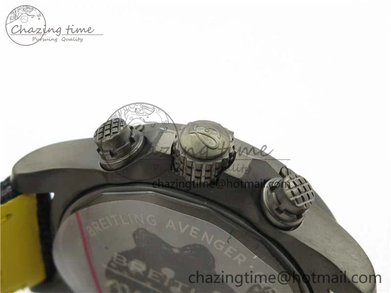 Avenger Bandit V13317 Titanium DLC B50 Best Edition Black Dial on Black Nylon Strap A7750