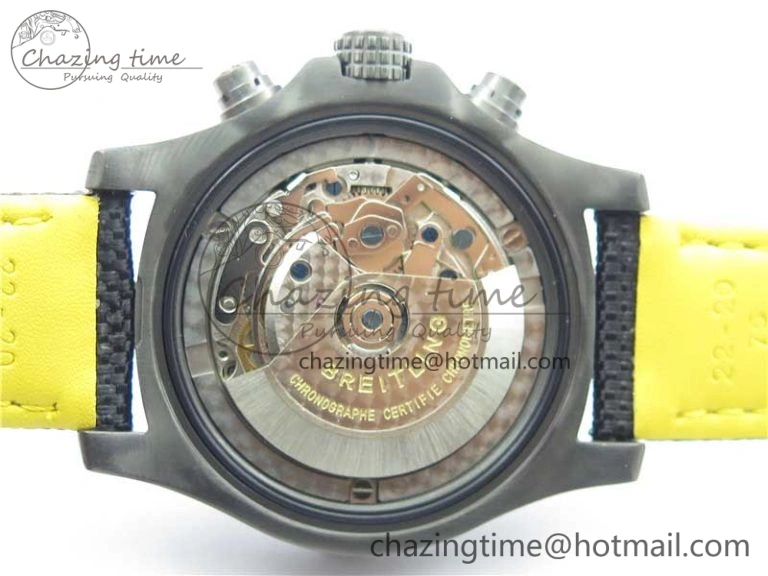 Avenger Bandit V13317 Titanium DLC B50 Best Edition Black Dial on Black Nylon Strap A7750