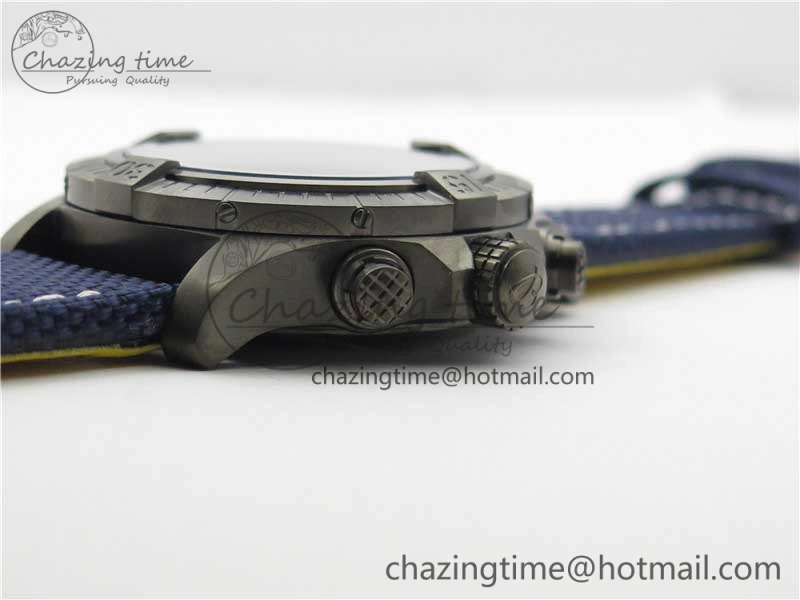 Avenger Bandit V13317 Titanium DLC B50 Best Edition Blue Dial on Blue Nylon Strap A7750