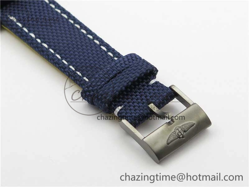 Avenger Bandit V13317 Titanium DLC B50 Best Edition Blue Dial on Blue Nylon Strap A7750
