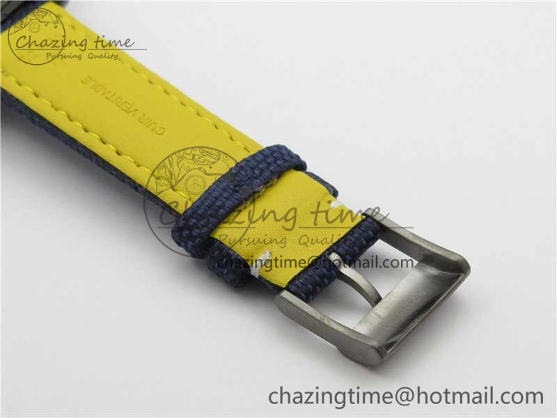 Avenger Bandit V13317 Titanium DLC B50 Best Edition Blue Dial on Blue Nylon Strap A7750