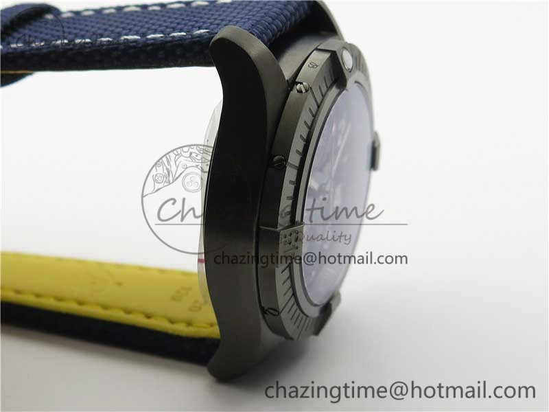 Avenger Bandit V13317 Titanium DLC B50 Best Edition Blue Dial on Blue Nylon Strap A7750