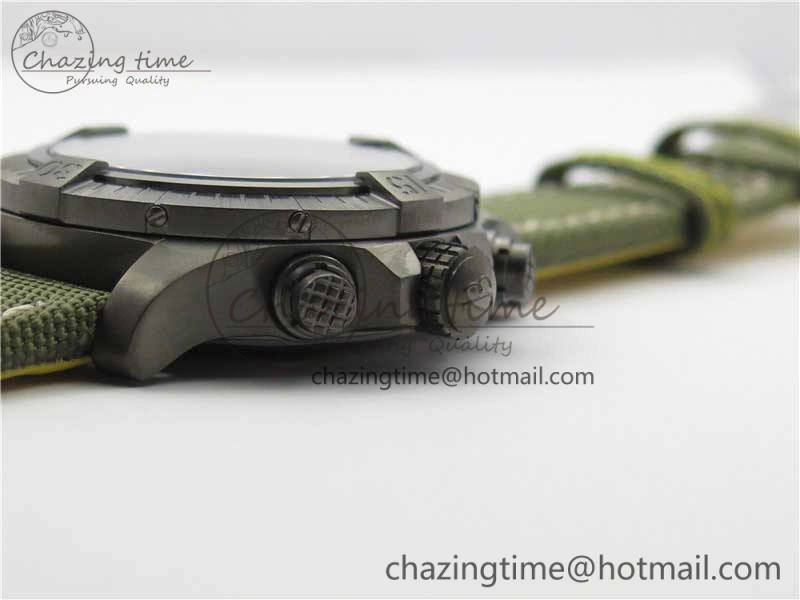 Avenger Bandit V13317 Titanium DLC B50 Best Edition Green Dial on Green Nylon Strap A7750
