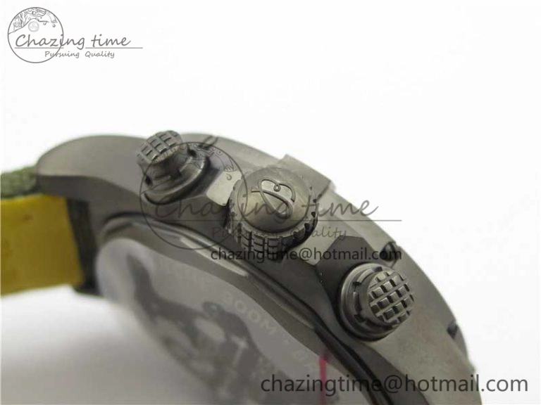 Avenger Bandit V13317 Titanium DLC B50 Best Edition Green Dial on Green Nylon Strap A7750