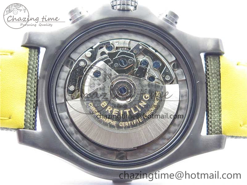 Avenger Bandit V13317 Titanium DLC B50 Best Edition Green Dial on Green Nylon Strap A7750