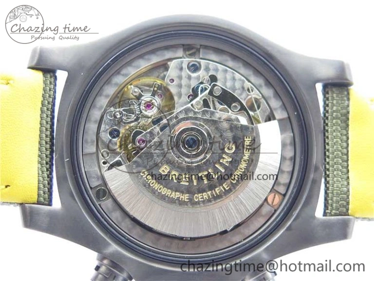 Avenger Bandit V13317 Titanium DLC B50 Best Edition Green Dial on Green Nylon Strap A7750