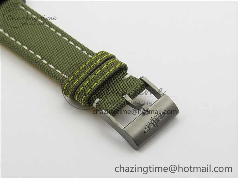 Avenger Bandit V13317 Titanium DLC B50 Best Edition Green Dial on Green Nylon Strap A7750