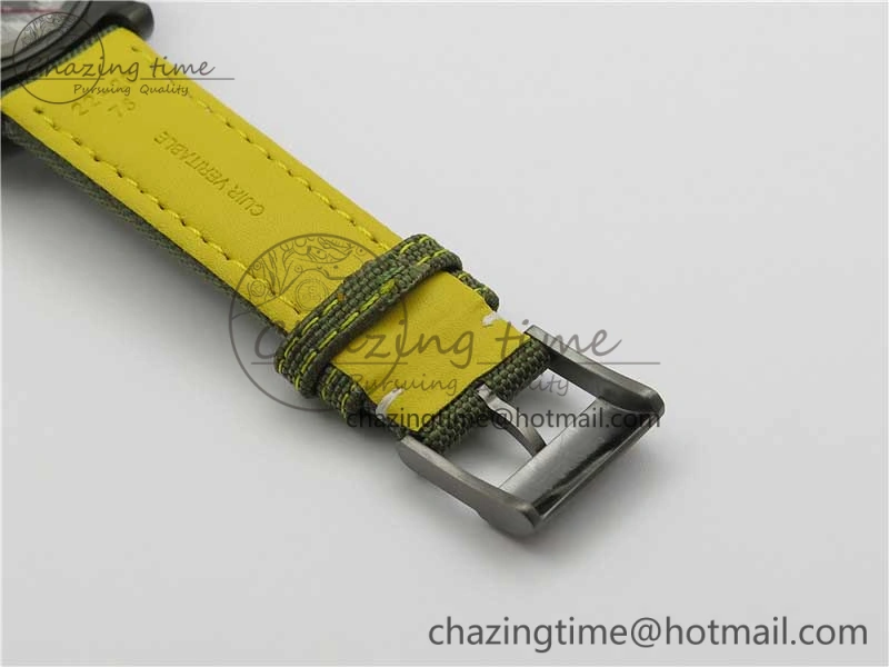 Avenger Bandit V13317 Titanium DLC B50 Best Edition Green Dial on Green Nylon Strap A7750