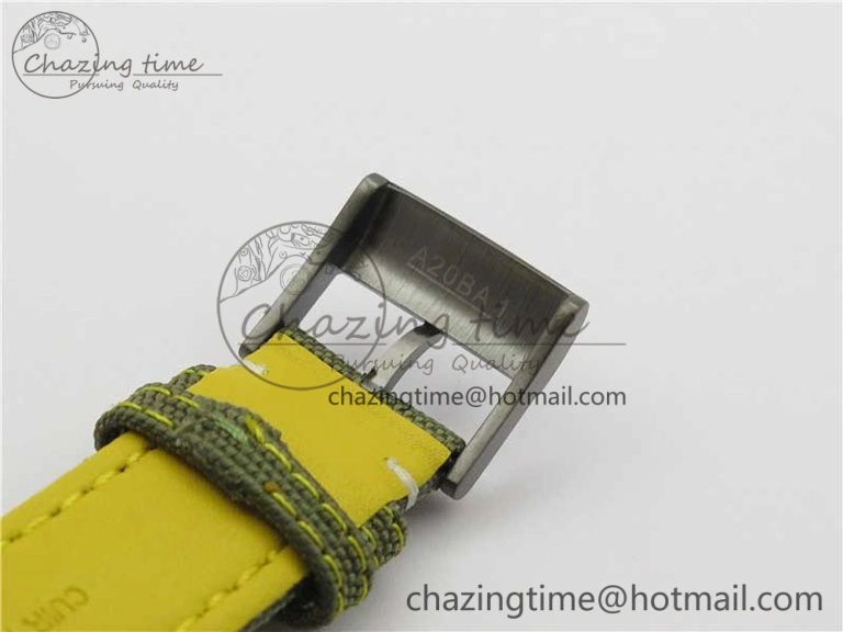 Avenger Bandit V13317 Titanium DLC B50 Best Edition Green Dial on Green Nylon Strap A7750