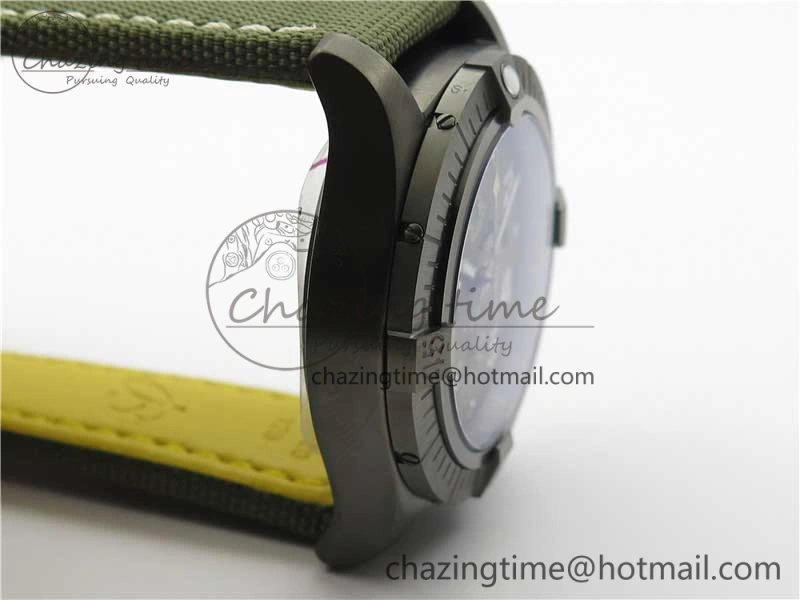 Avenger Bandit V13317 Titanium DLC B50 Best Edition Green Dial on Green Nylon Strap A7750