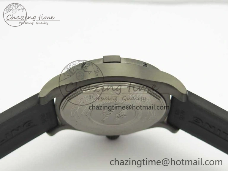 Avenger BlackBird 44mm DLC GF 1:1 Best Edition Titanium Case Black Dial on Black Rubber Strap A2824 V4 (Free Box)