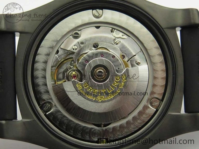 Avenger BlackBird 44mm DLC GF 1:1 Best Edition Titanium Case Black Dial on Black Rubber Strap A2824 V4 (Free Box)