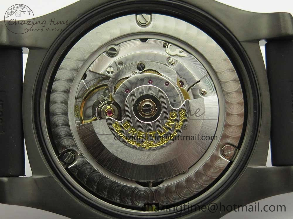 Avenger BlackBird 44mm DLC GF 1:1 Best Edition Titanium Case Black Dial on Black Rubber Strap A2824 V4 (Free Box)