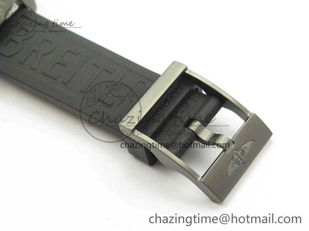 Avenger BlackBird 44mm DLC GF 1:1 Best Edition Titanium Case Black Dial on Black Rubber Strap A2824 V4 (Free Box)