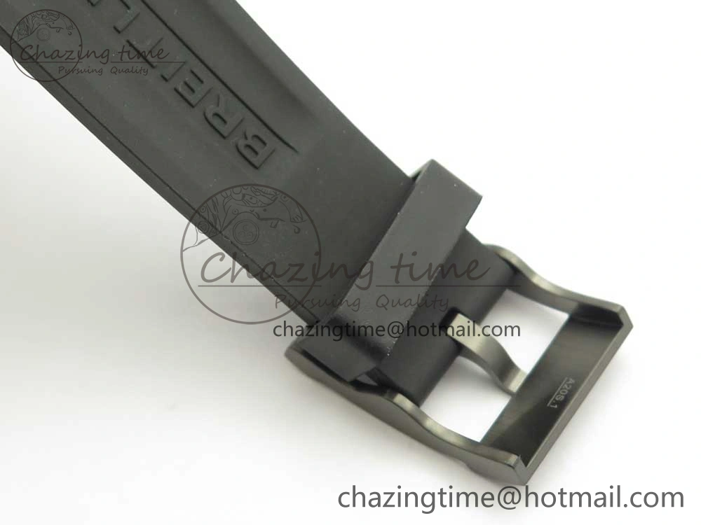 Avenger BlackBird 44mm DLC GF 1:1 Best Edition Titanium Case Black Dial on Black Rubber Strap A2824 V4 (Free Box)