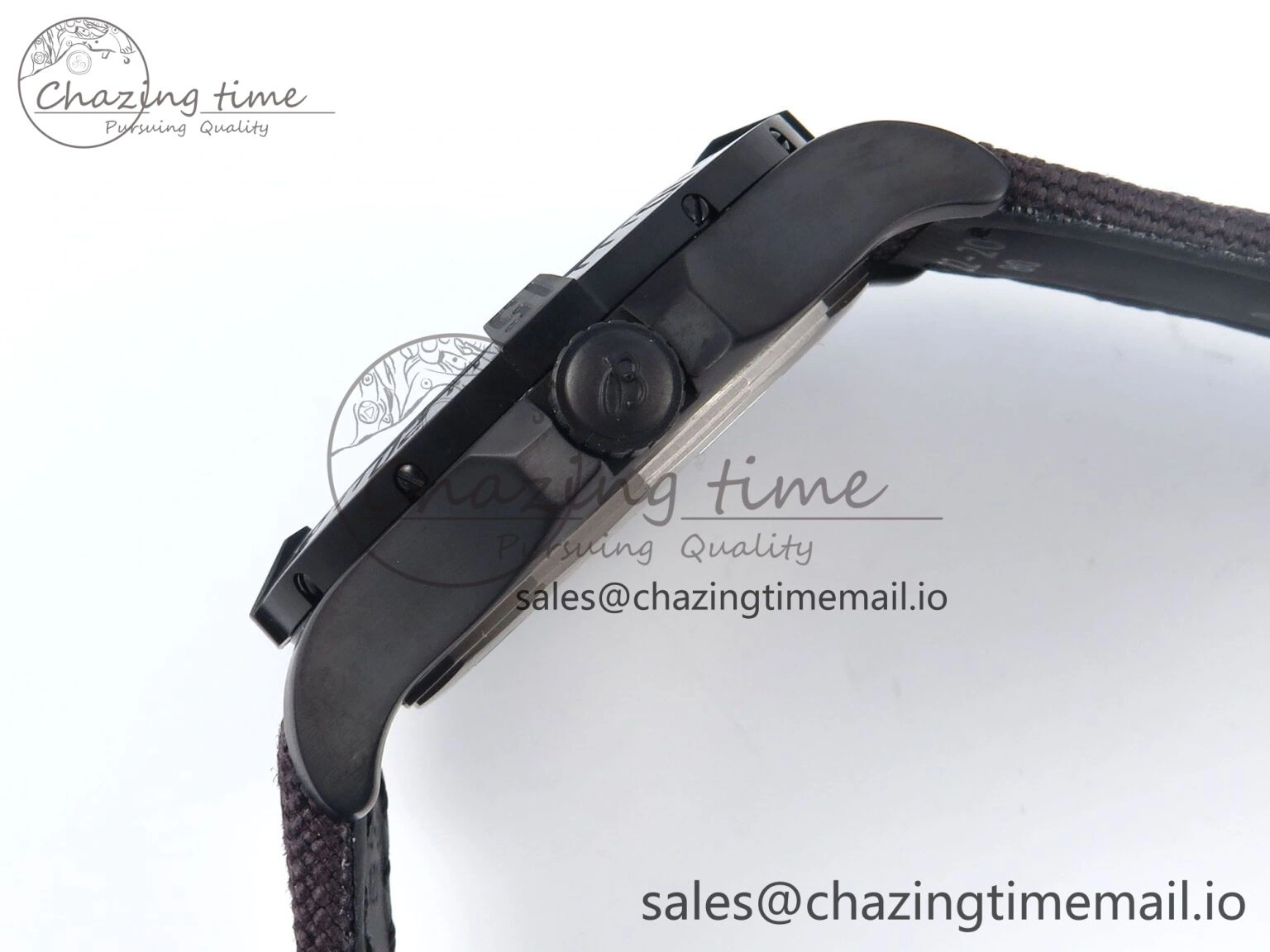 Avenger BlackBird 44mm TF 1:1 Best Edition Black Dial on Black Nylon Strap A2824