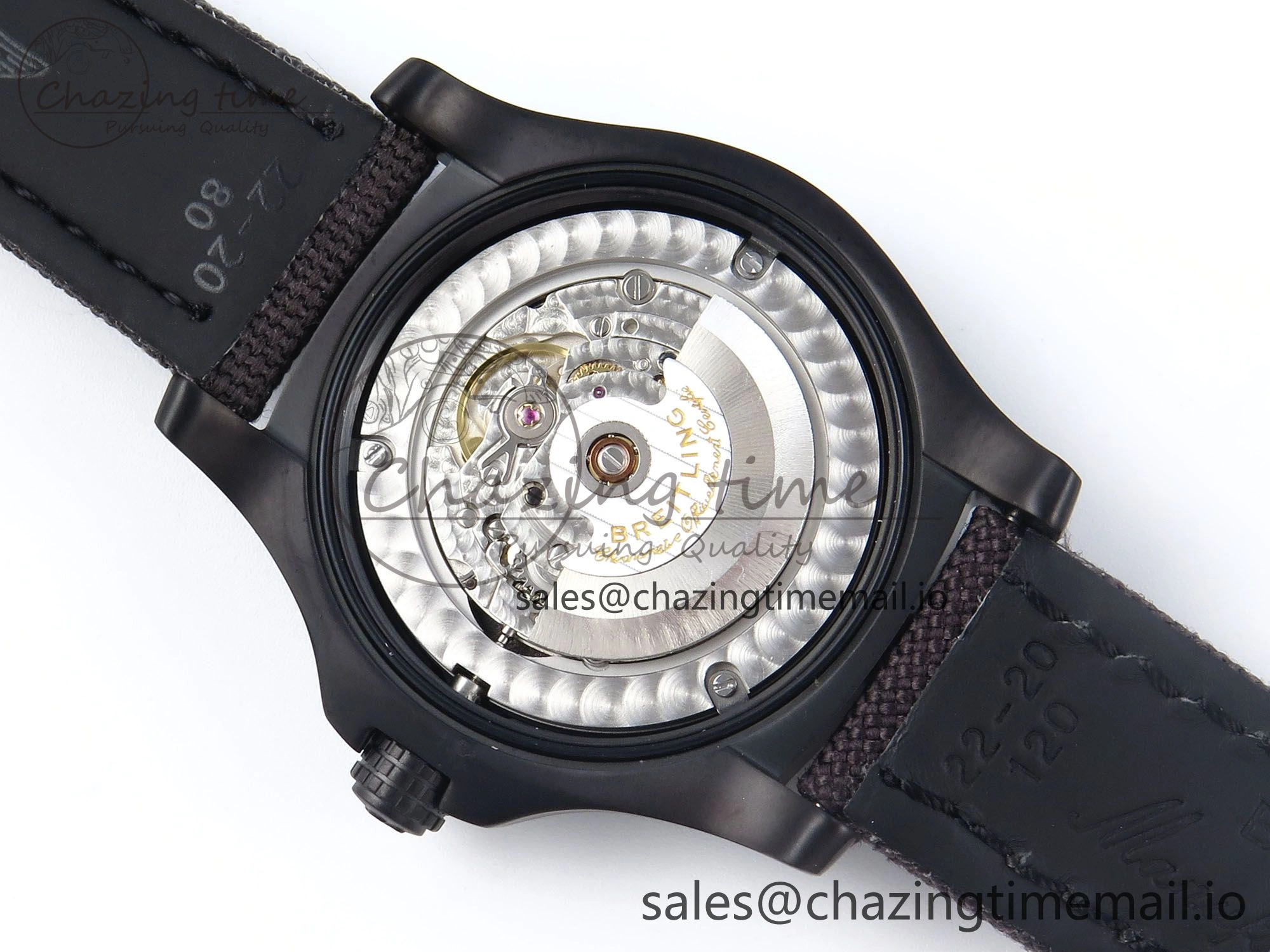 Avenger BlackBird 44mm TF 1:1 Best Edition Black Dial on Black Nylon Strap A2824