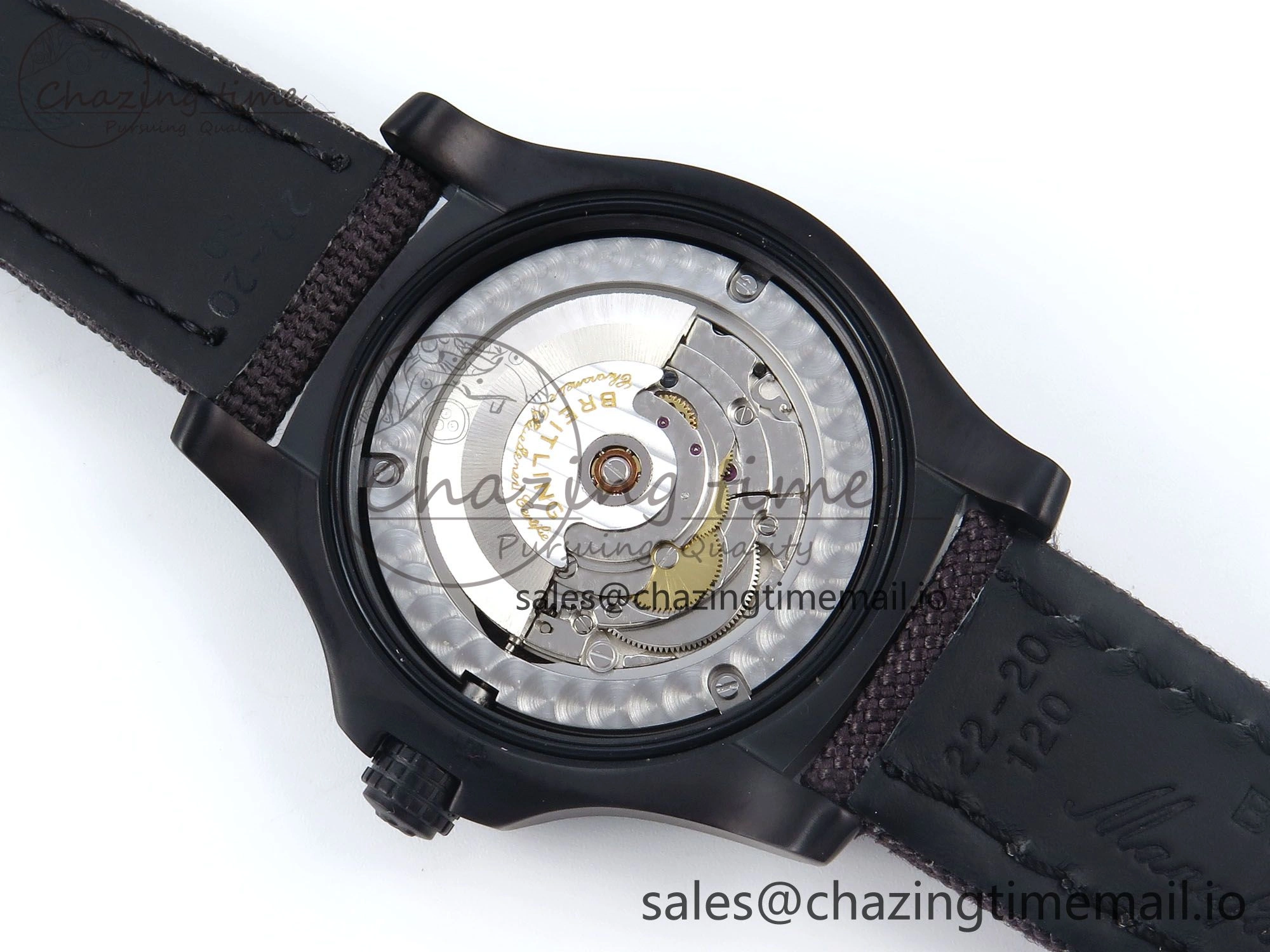 Avenger BlackBird 44mm TF 1:1 Best Edition Black Dial on Black Nylon Strap A2824