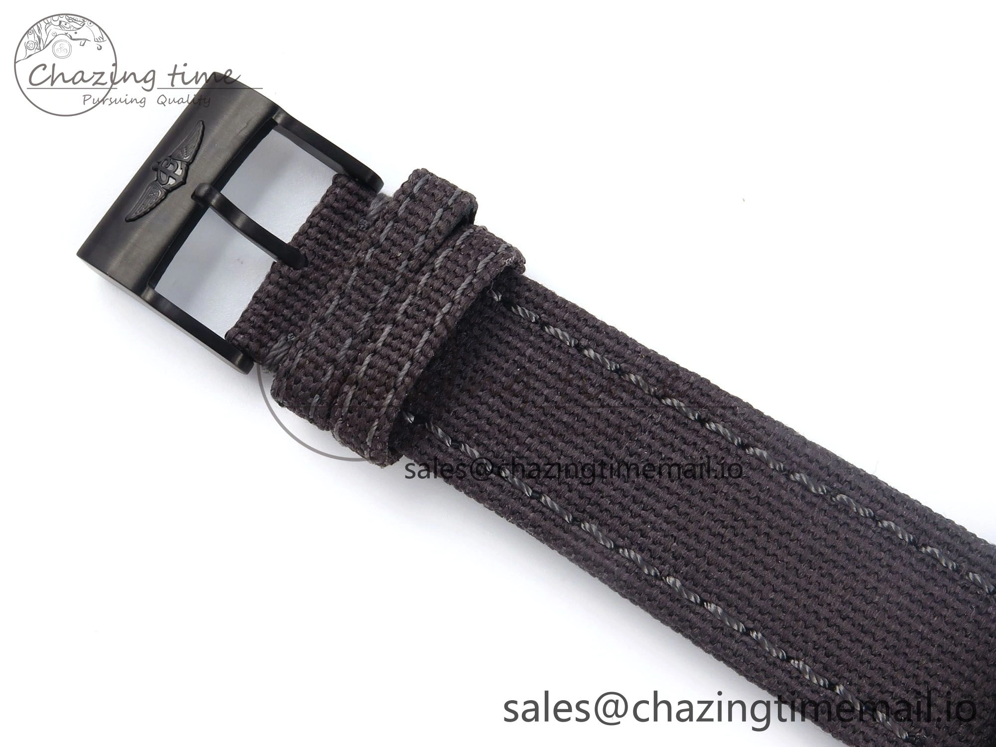 Avenger BlackBird 44mm TF 1:1 Best Edition Black Dial on Black Nylon Strap A2824