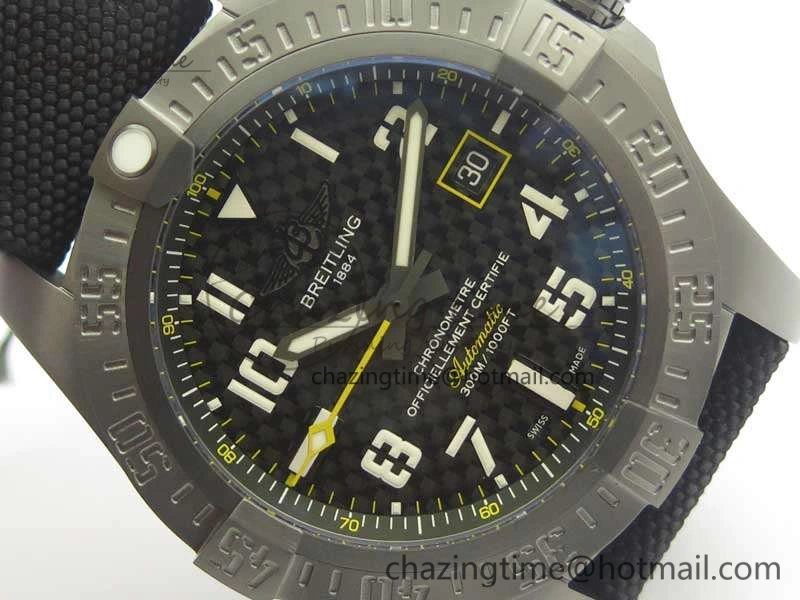 Avenger Blackbird V17310 DLC GF 1:1 Best Edition Black Textured Dial On Nylon Strap A2824