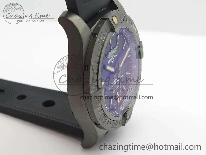 Avenger Blackbird V17311 DLC GF 1:1 Best Edition Black Dial On Rubber Strap A2824 V2