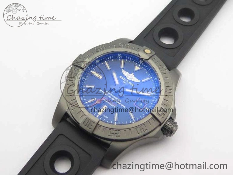 Avenger Blackbird V17311 DLC GF 1:1 Best Edition Black Dial On Rubber Strap A2824 V2