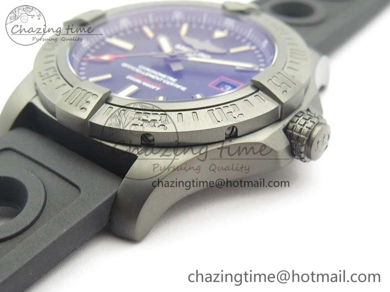 Avenger Blackbird V17311 DLC GF 1:1 Best Edition Black Dial On Rubber Strap A2824 V2