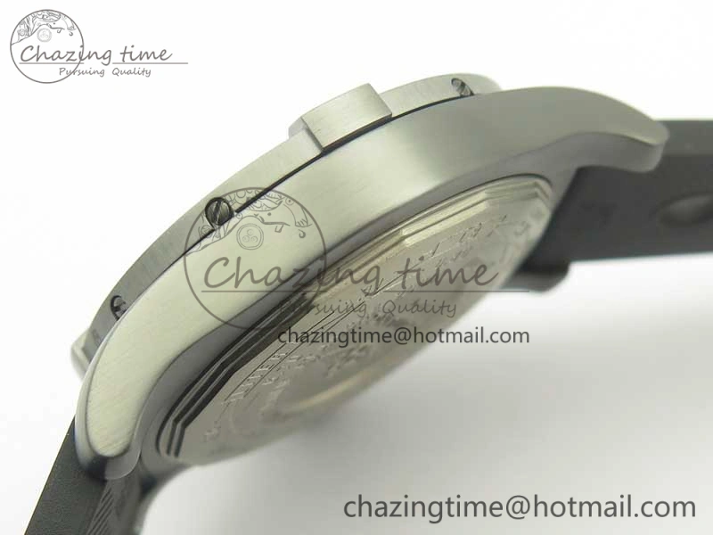 Avenger Blackbird V17311 Ti DLC 1:1 Best Edition Black CF Dial on Rubber Strap A2824