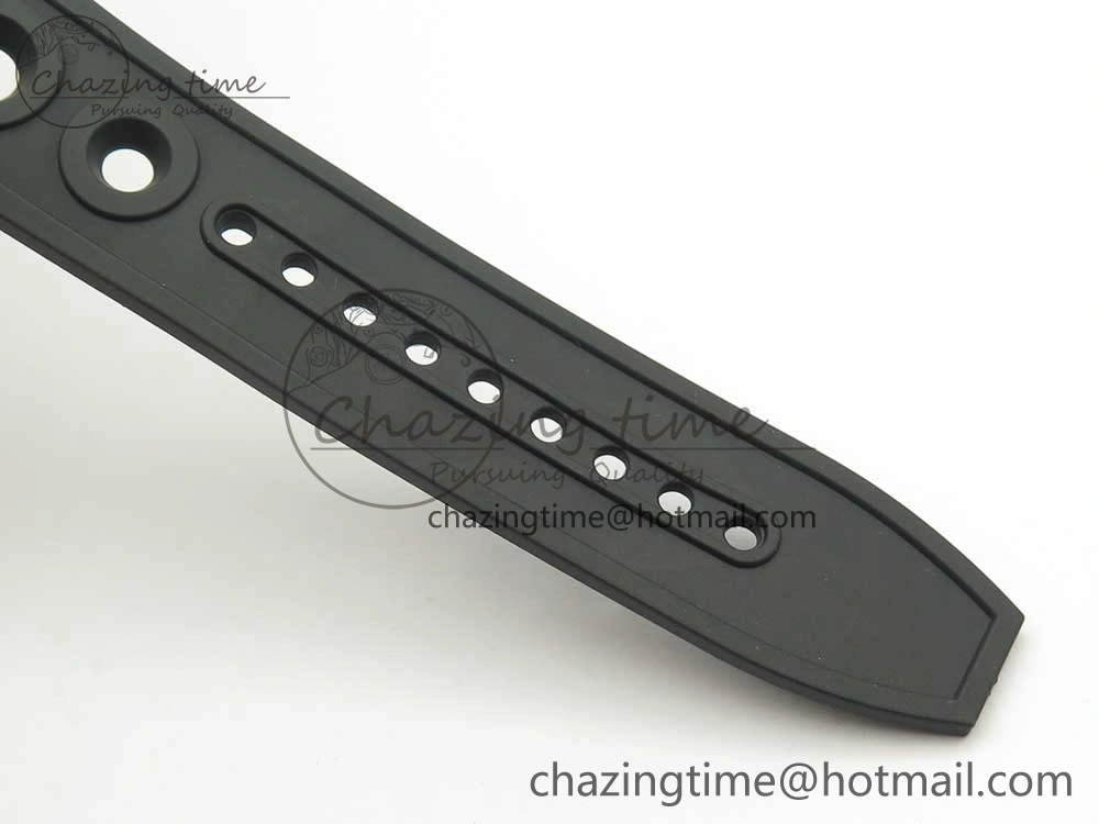 Avenger Blackbird V17311 Ti DLC 1:1 Best Edition Black Dial Diamonds Bezel on Rubber Strap A2824