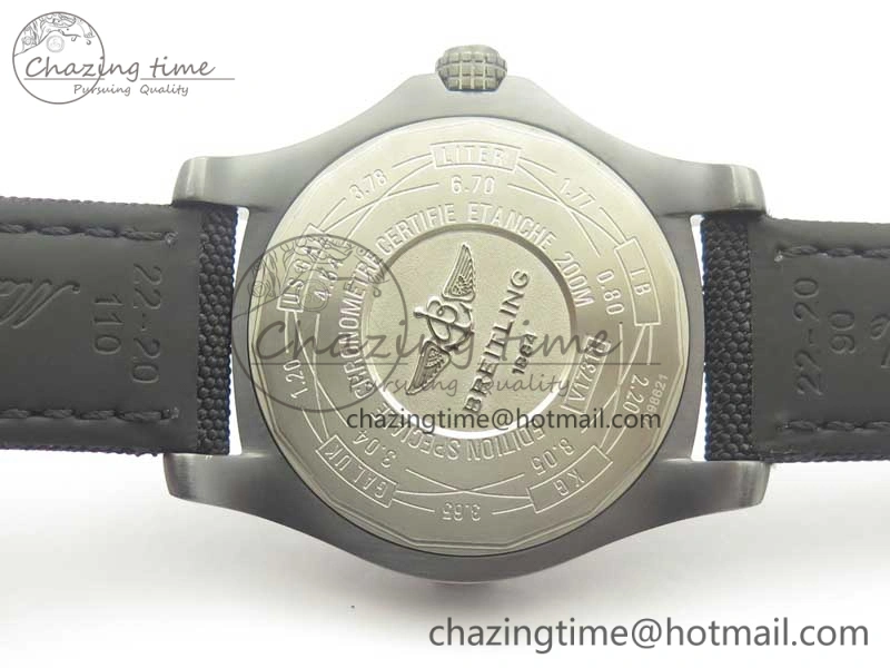 Avenger Blackbird V17311 Ti DLC 1:1 Best Edition Black Dial on Nylon Strap A2824