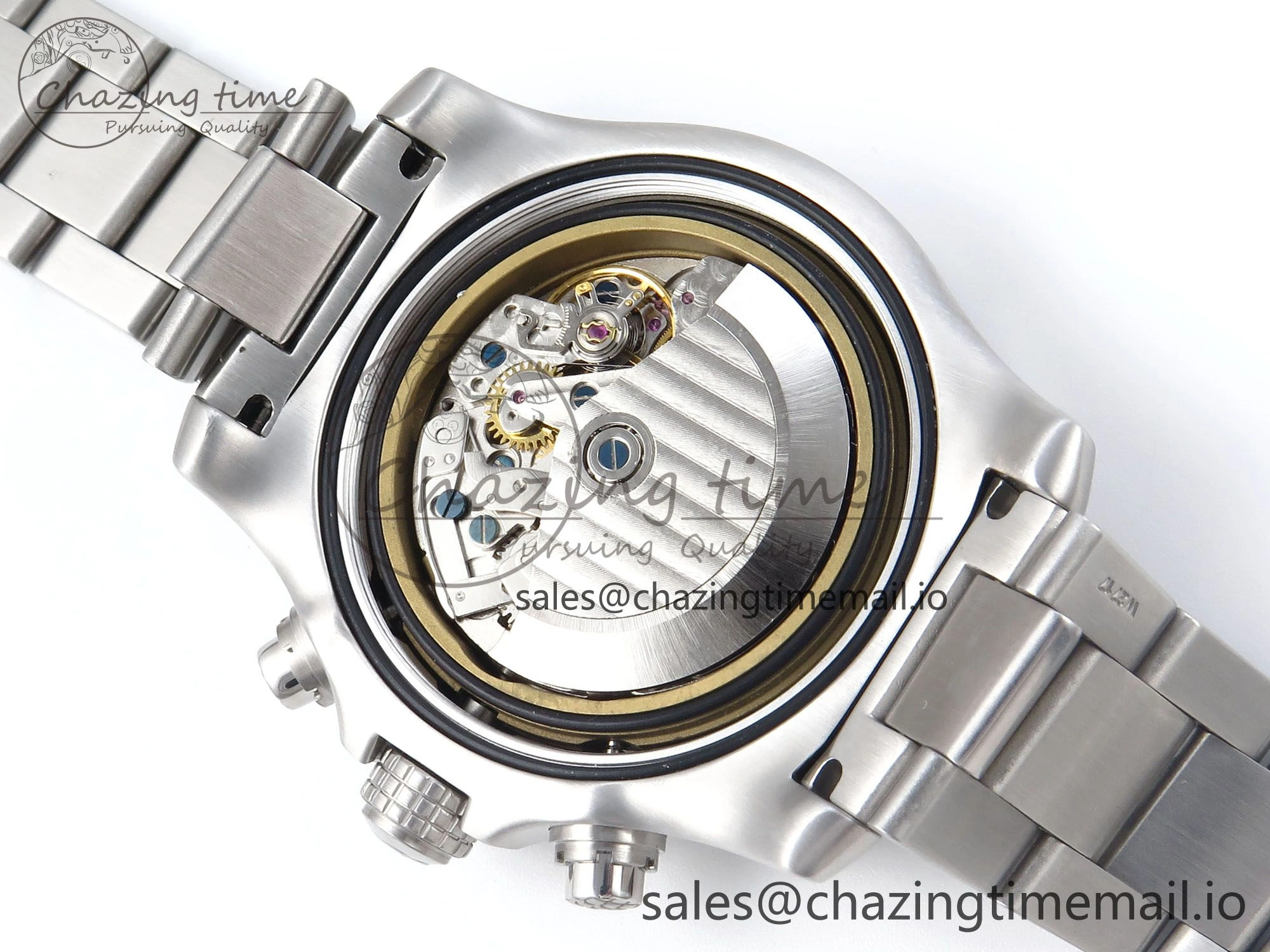 Avenger Chrono 45mm SS TF 1:1 Best Edition Black Dial on SS Bracelet A7750