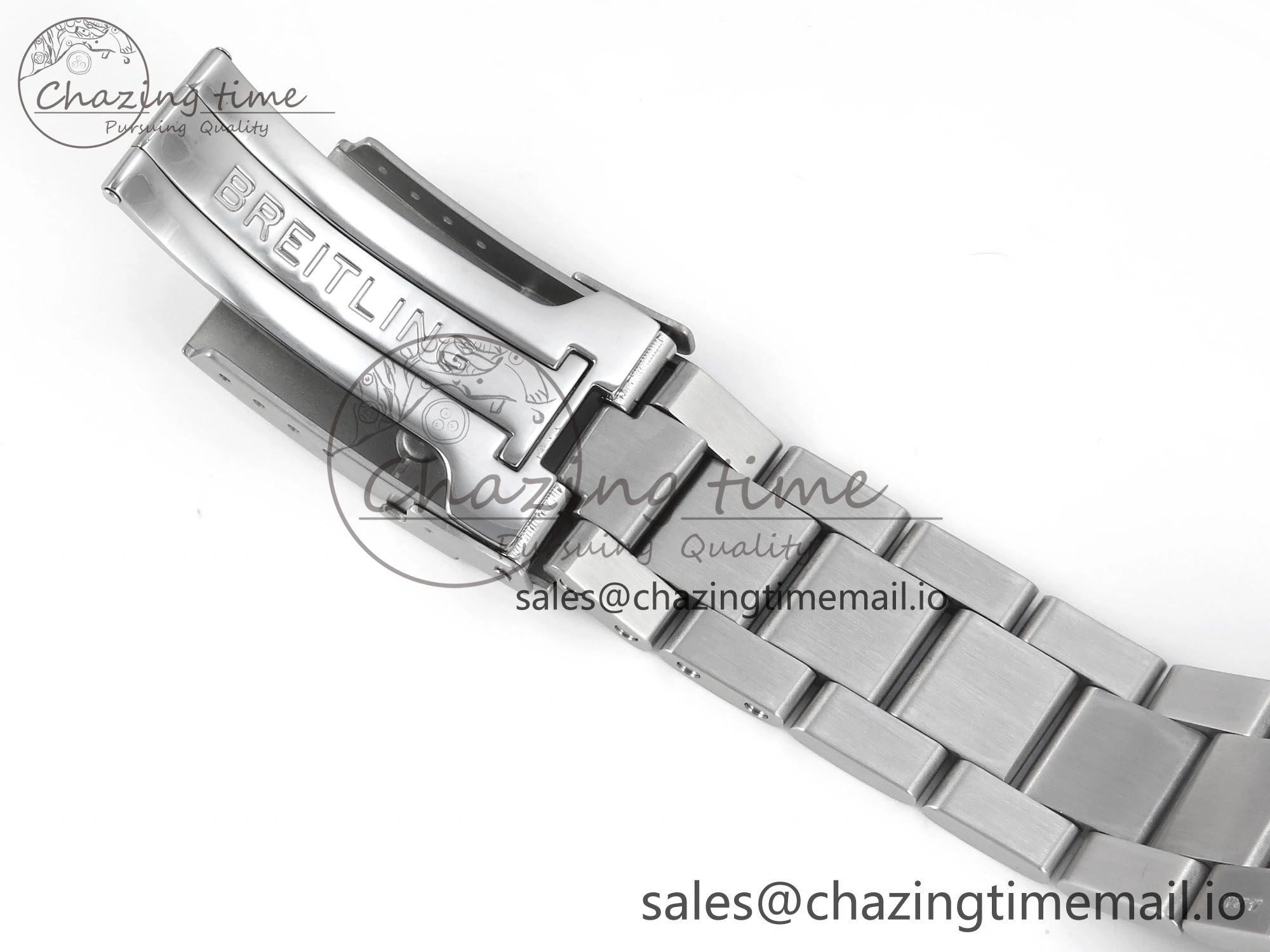 Avenger Chrono 45mm SS TF 1:1 Best Edition Black Dial on SS Bracelet A7750