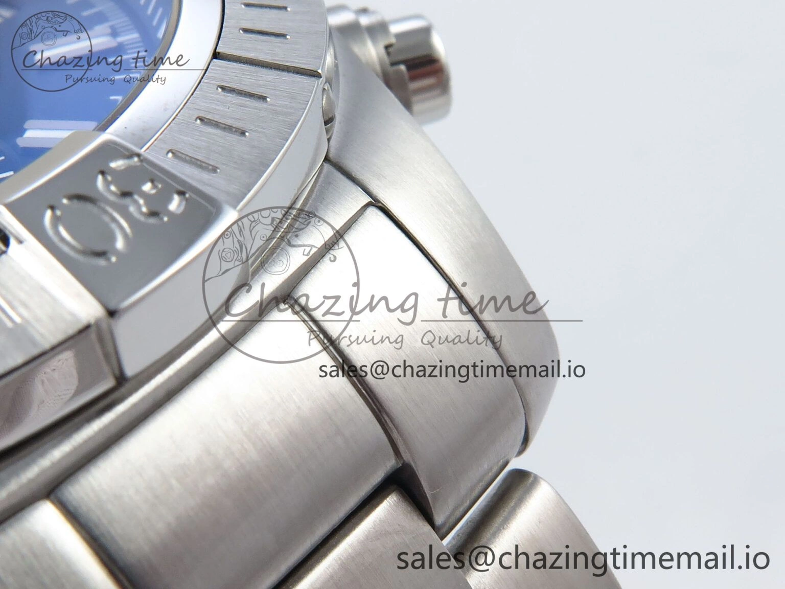 Avenger Chrono 45mm SS TF 1:1 Best Edition Blue Dial on SS Bracelet A7750