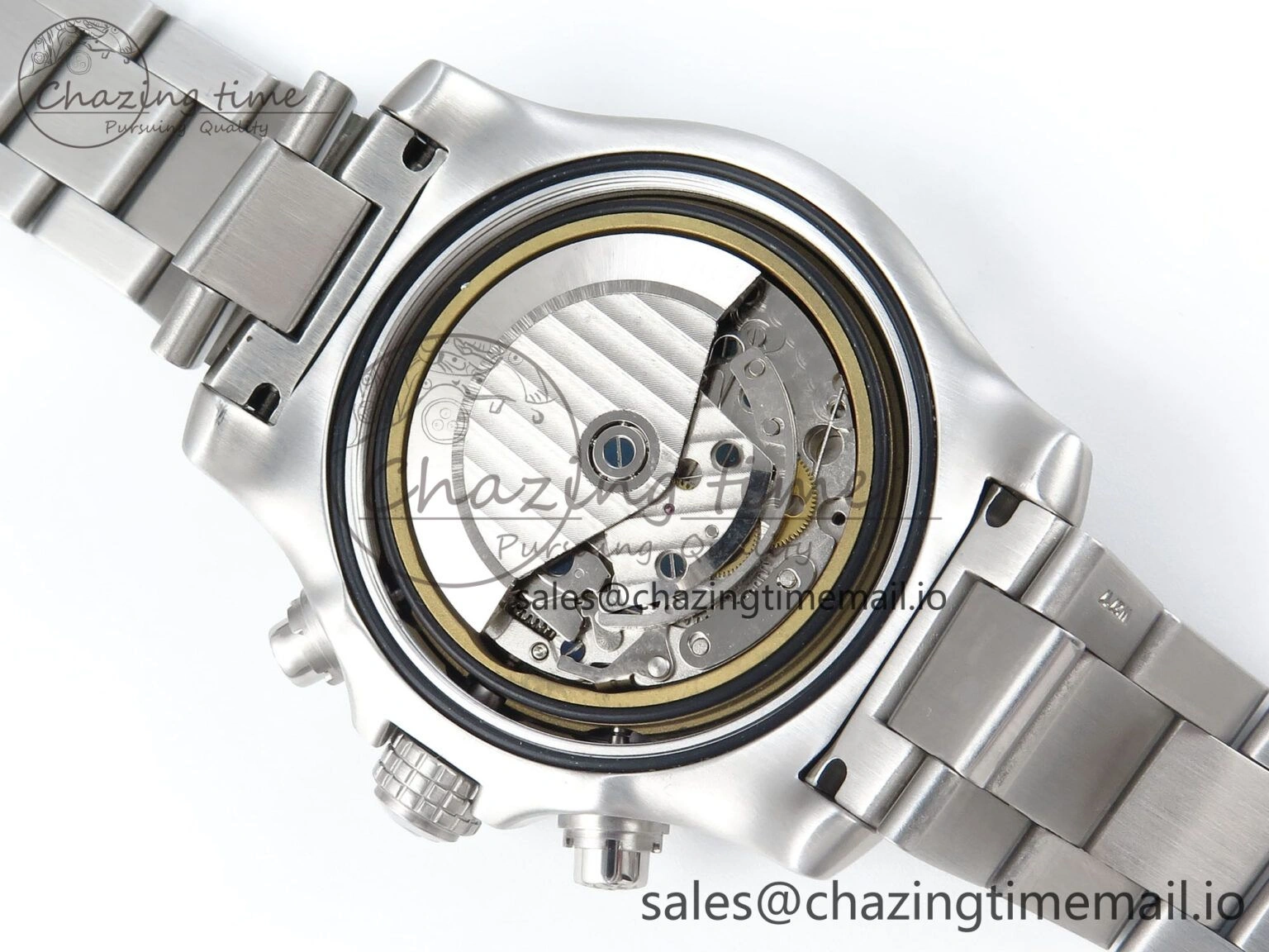 Avenger Chrono 45mm SS TF 1:1 Best Edition Blue Dial on SS Bracelet A7750