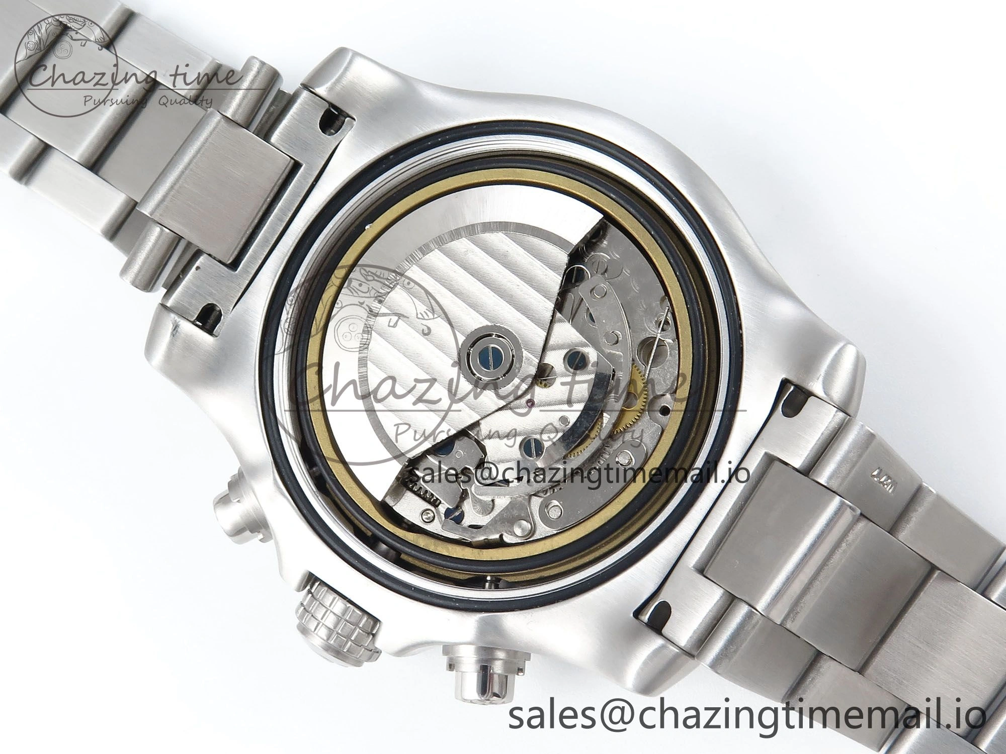 Avenger Chrono 45mm SS TF 1:1 Best Edition Blue Dial on SS Bracelet A7750
