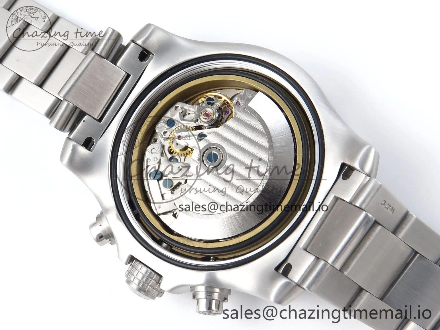 Avenger Chrono 45mm SS TF 1:1 Best Edition Blue Dial on SS Bracelet A7750