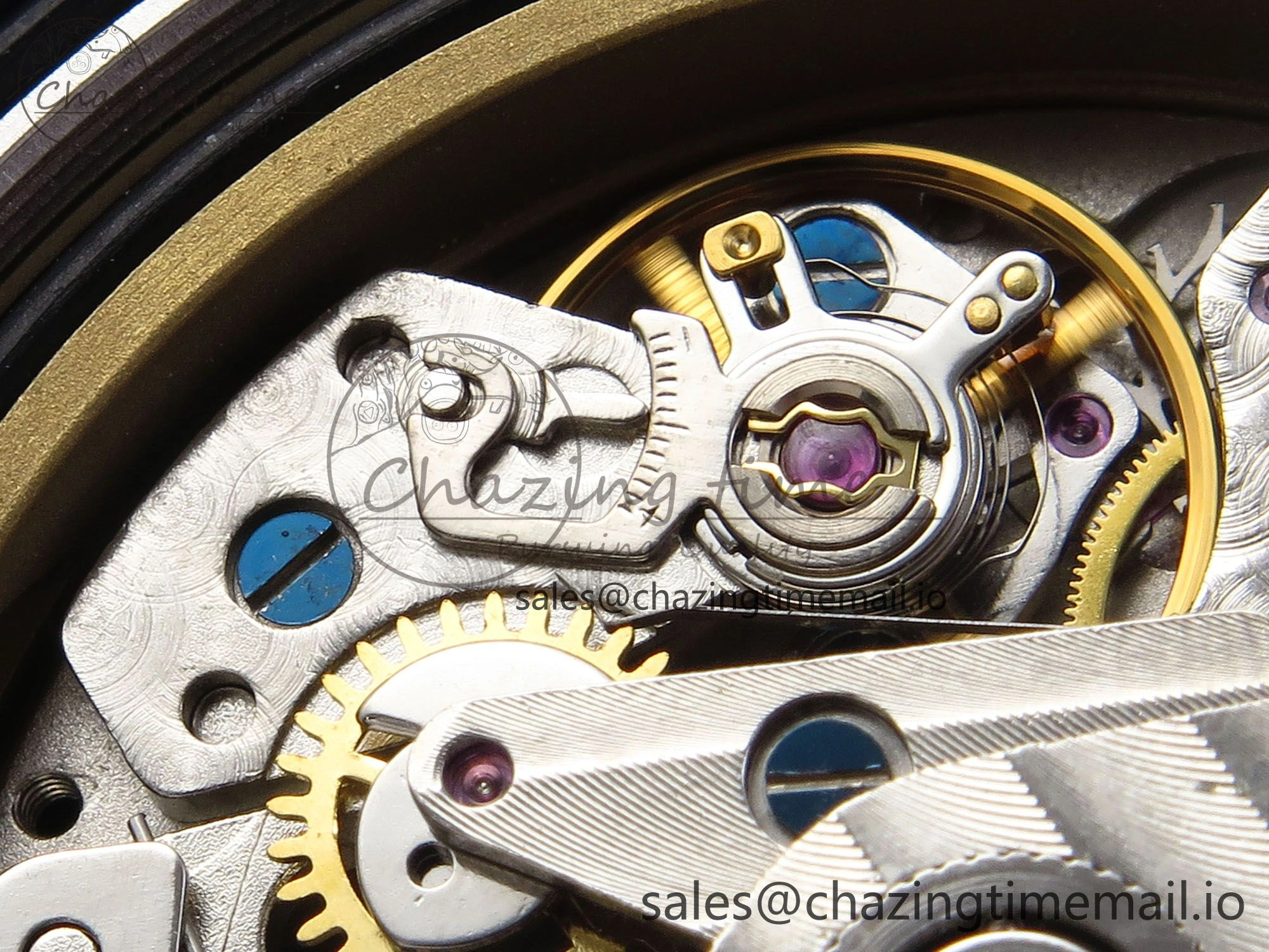 Avenger Chrono 45mm SS TF 1:1 Best Edition Blue Dial on SS Bracelet A7750