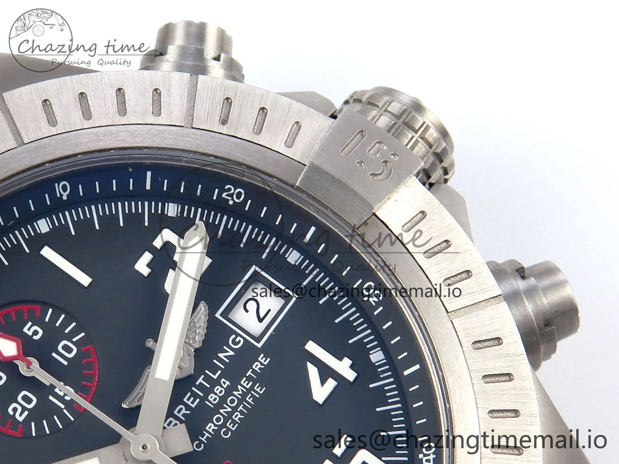 Avenger Chrono 45mm TF 1:1 Best Edition Gray Dial on Gray Nylon Strap A7750