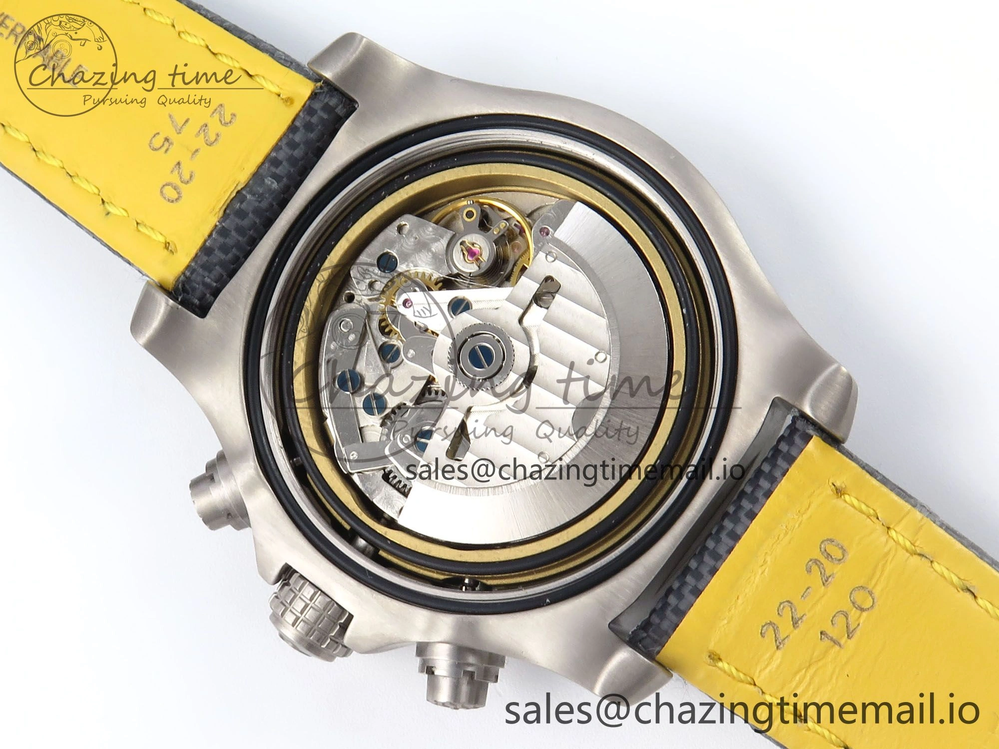 Avenger Chrono 45mm TF 1:1 Best Edition Gray Dial on Gray Nylon Strap A7750