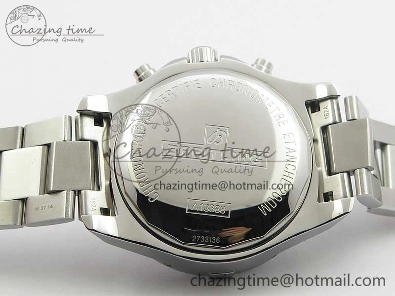 Avenger Chronograph 43mm SS B12F Best Edition White Dial on SS Bracelet A7750