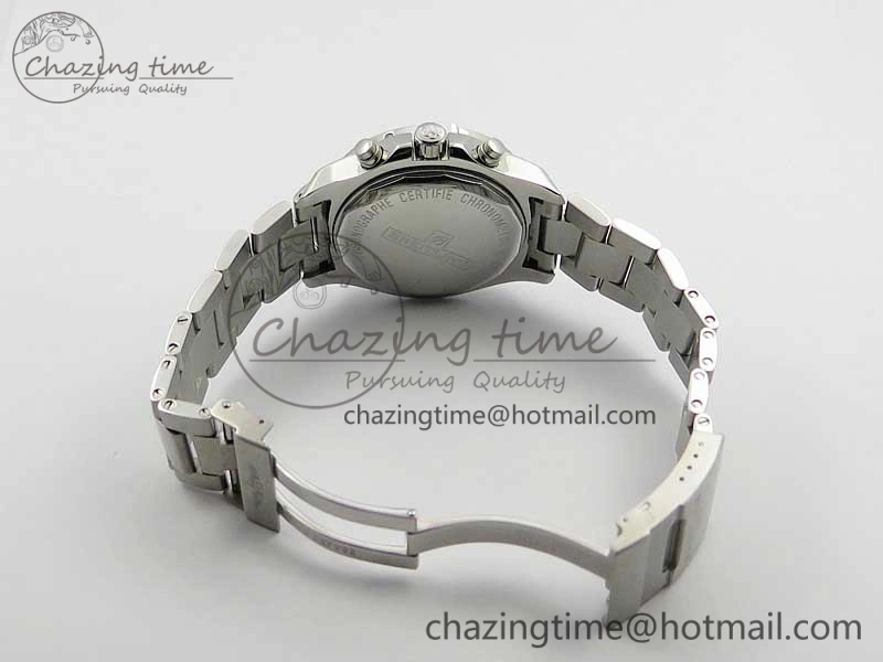 Avenger Chronograph 43mm SS B12F Best Edition White Dial on SS Bracelet A7750