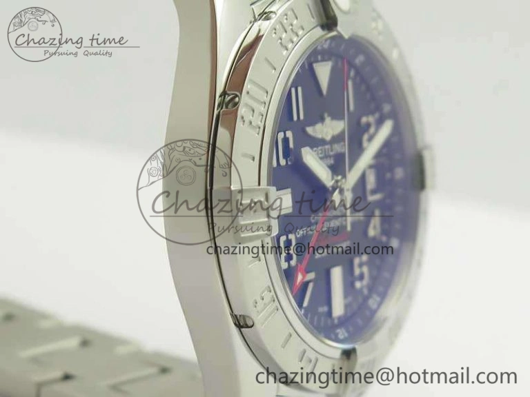 Avenger GMT A32390 SS GF 1:1 Best Edition Black Dial On SS Bracelet A2836