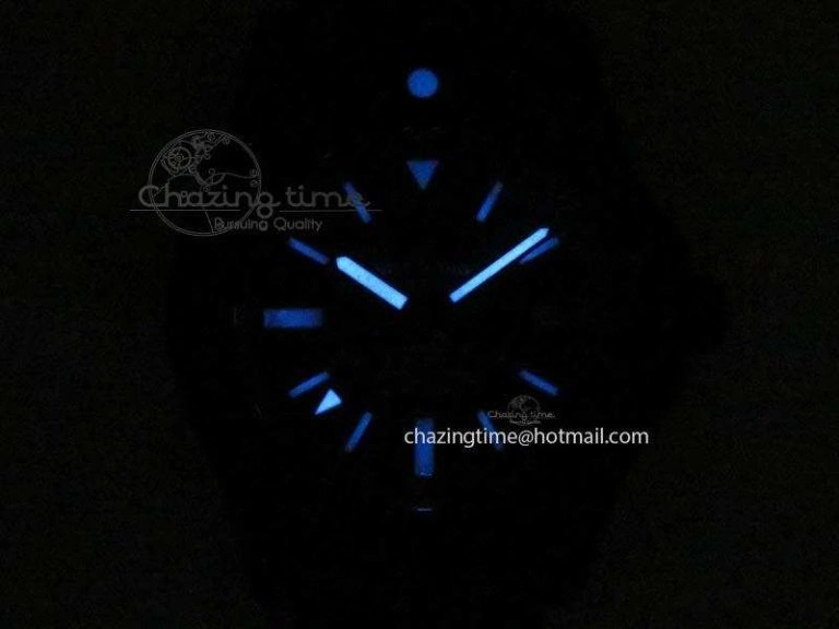 Avenger GMT DLC Black Stick Marker Textured Dial Red Inner Bezel On Leather Strap A2836