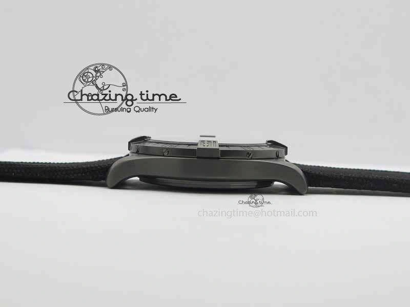 Avenger GMT DLC GF Best Edition Black Sticks Marker Dial On Nylon Strap A2836