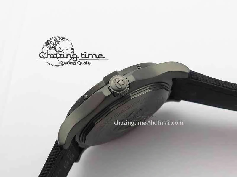 Avenger GMT DLC GF Best Edition Black Sticks Marker Dial On Nylon Strap A2836
