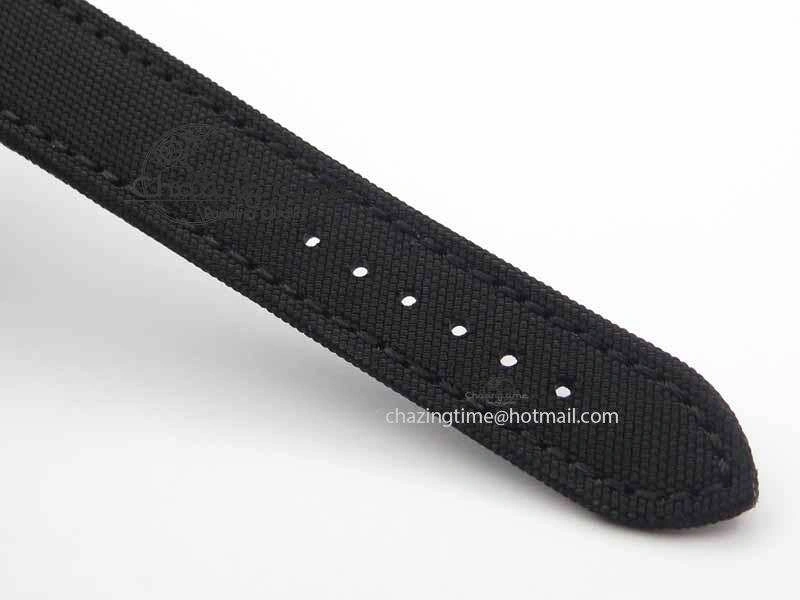 Avenger GMT DLC GF Best Edition Black Sticks Marker Dial On Nylon Strap A2836