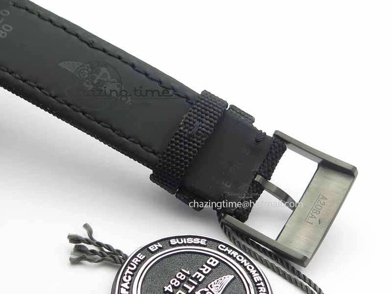 Avenger GMT DLC GF Best Edition Black Sticks Marker Dial On Nylon Strap A2836