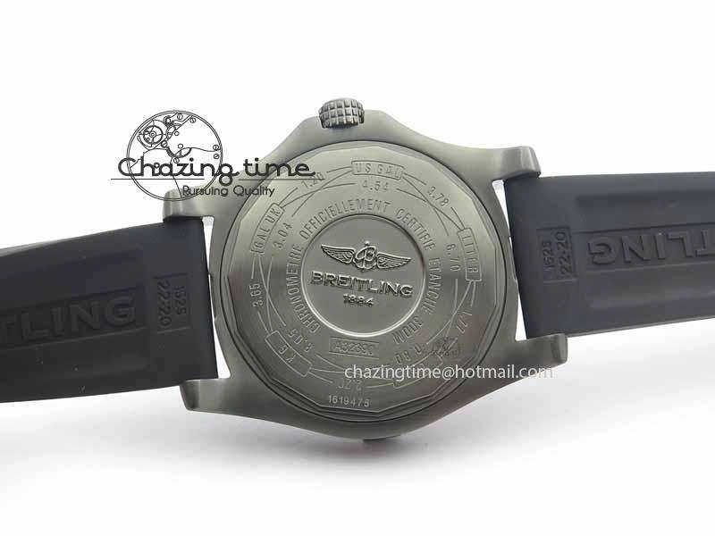 Avenger GMT DLC GF Best Edition Black Sticks Marker Dial On Rubber Strap A2836