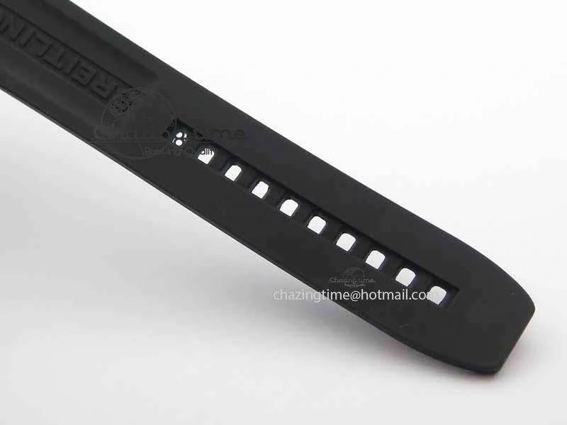 Avenger GMT DLC GF Best Edition Black Sticks Marker Dial On Rubber Strap A2836