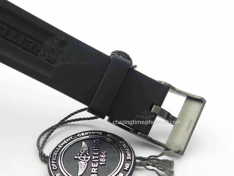Avenger GMT DLC GF Best Edition Black Sticks Marker Dial On Rubber Strap A2836